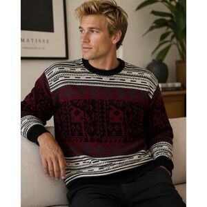 Trend Basics Mens Totally 80s/90s Cosby Style Acrylic Knit Sweater Men’s XXXL